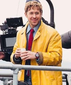 Shop Ryan Gosling Project Hail Mary Ryland Grace Yellow Leather Coat