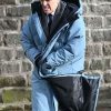 Shop Simon Greene Run Away S01 Blue Puffer Coat