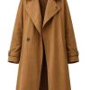 Shop Sophie Turner Steal Zara Dunne Brown Cotton Trench Coat