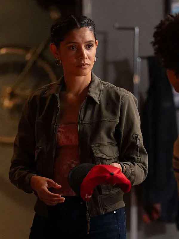 Shop Stella Kidd Chicago Fire S14 Cotton Bomber Jacket