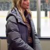 Buy Sylvie Brett Chicago Fire Kara Killmer Grey Puffer Hooded Jacket
