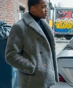 Shop Tariq St. Patrick Power Book II Ghost S03 Shearling Coat