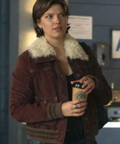 Shop Tell Me Lies S03 Catherine Missal Suede Jacket