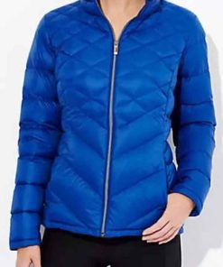 Shop Vicky Nguyen The Today Show Blue Quilted Jacket