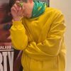 Shop Timothee Chalamet Marty Supreme Yellow Jacket