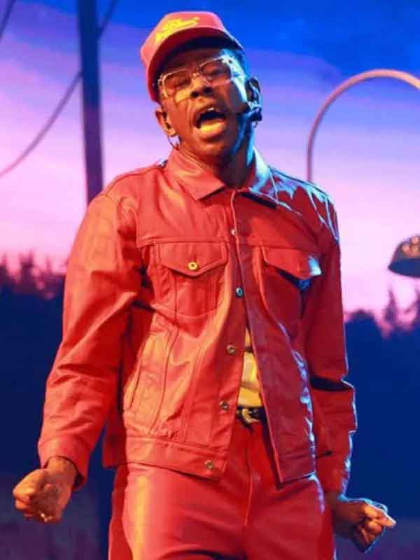 Buy 68th Grammy Awards Tyler The Creator Red Trucker Jacket