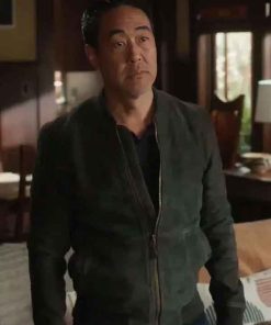Buy Howie Han 9-1-1 Kenneth Choi Bomber Leather Jacket