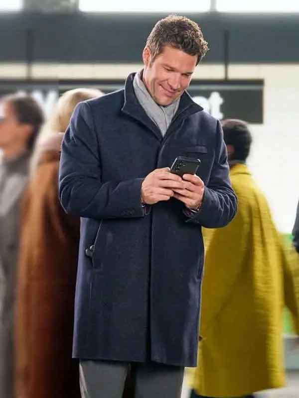 Shop Aaron O’Connell The Way to You Blue Coat