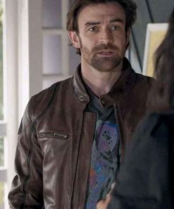 Shop Adam Rowland Home and Away Brown Leather Jacket