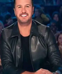 Buy American Idol Luke Bryan Black Leather Jacket