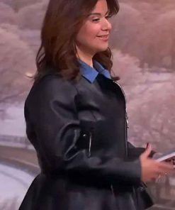 Shop Ana Navarro The View Black Leather Jacket