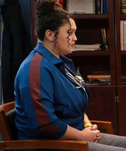 Shop Aury Krebs Brilliant Minds S02 Blue Track Jacket