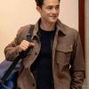 Shop Dr. John Frost TV Series Chicago Fire Darren Barnet Brown Suede Leather Jacket