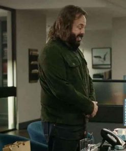 Shop Cisco Wojciechowski The Lincoln Lawyer Green Suede Jacket