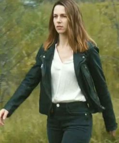 Buy Cross S02 Alona Tal Black Biker Leather Jacket