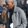 Shop Denzel Washington Here Comes the Flood Grey Wool Jacket