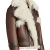 Shop Men’s Brown Aviator Leather Jacket