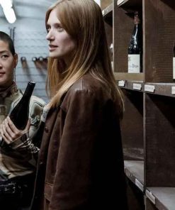Buy Fleur Geffrier Drops of God Brown Leather Jacket