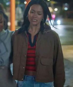Shop The Lincoln Lawyer S04 Gigi Zumbado Brown Jacket
