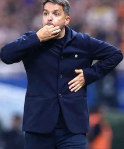 Buy Nicolás Larcamón Blue Wool Jacket
