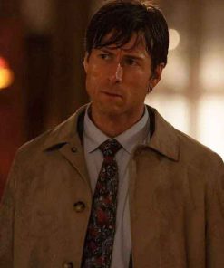 Shop How To Make A Killing Glen Powell Beige Coat
