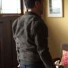 Shop 9-1-1 Howie Han Suede Leather Jacket