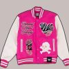 Shop Immortal Heart Society Pink Varsity Jacket
