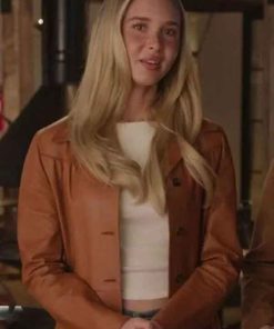 Shop Isabel May Scream 7 Brown Leather Jacket