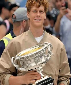 Shop Jannik Sinner Australian Open 2026 Beige Jacket