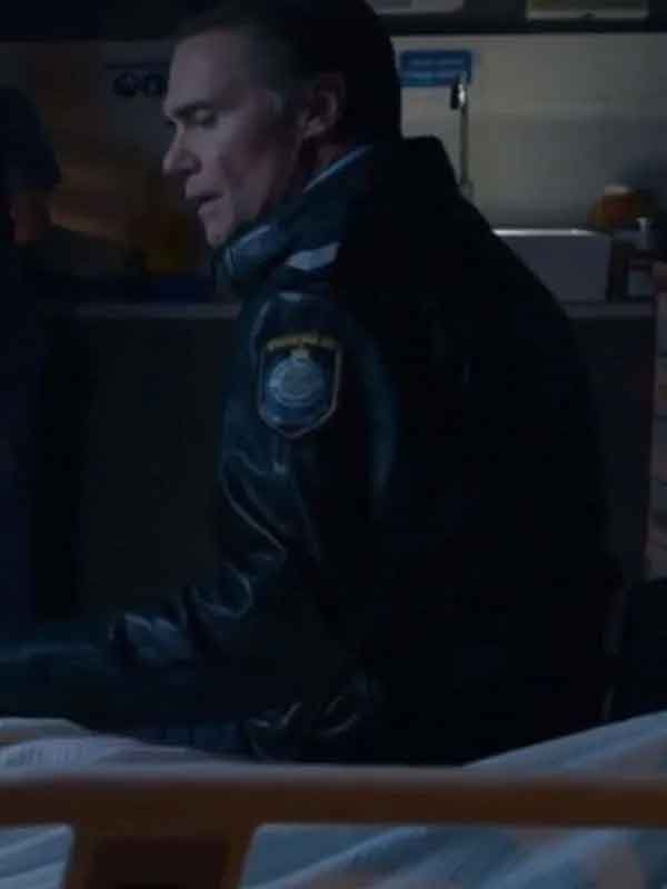 Buy Jeremy Lindsay Taylor Police Leather Jacket
