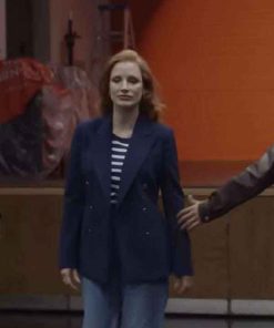 Shop Jessica Chastain Dreams 2026 Blue Blazer