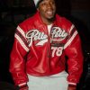 Shop Joey Badass Pelle Pelle Red Leather Jacket