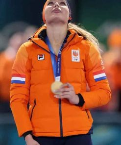 Buy Jutta Leerdam Olympic 2026 Orange Jacket