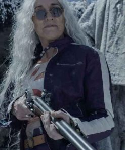 Buy Katey Sagal One Piece Dr. Kureha Purple Leather Jacket