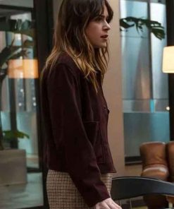 Buy Kiernan Shipka Industry S04 Suede Leather Jacket