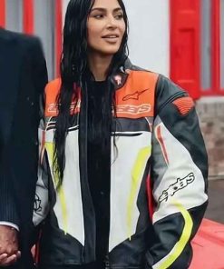 Buy Kim Kardashian 2026 Racer Leather Jacket
