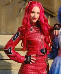 Shop Kylie Cantrall Descendants Wicked Wonderland Red Leather Jacket