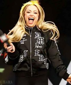 Shop WWE Royal Rumble Liv Morgan Black Bomber Jacket
