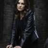 Shop Mariska Hargitay Law and Order SVU S27 Black Leather Blazer
