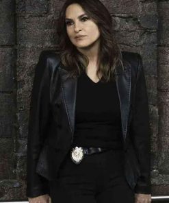 Buy Mariska Hargitay Law and Order SVU Black Leather Blazer