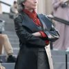 Shop Megan Mullally Percy Jackson and the Olympians Black Coat