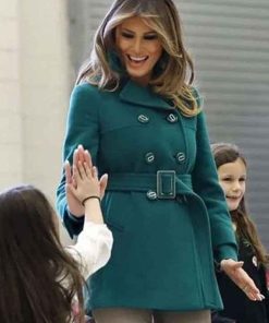 Shop Melania Trump Wool Peacoat