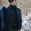 Shop Melinda Michael CIA Grey Wool Jacket