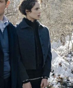 Shop Melinda Michael CIA Grey Wool Jacket