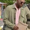 Shop Don Gilet Death in Paradise Green Cotton Jacket