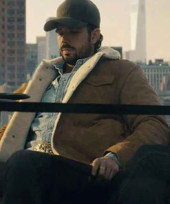 Shop Micah Joe Parker Brilliant Minds Shearling Leather Jacket