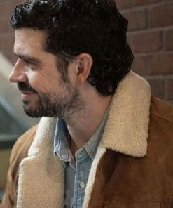 Shop Micah Joe Parker Brilliant Minds S02 Shearling Jacket