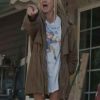 Shop Mira Sorvino Signing Tony Raymond Leather Jacket