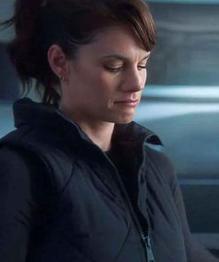 Buy Missy Peregrym FBI Black Quilted Vest