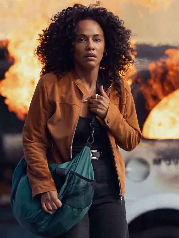 Shop Naruna Costa State of Fear Suede Leather Jacket